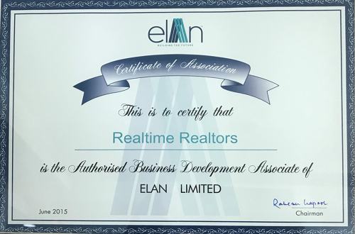 Certificate of Appreciation - Elan Group