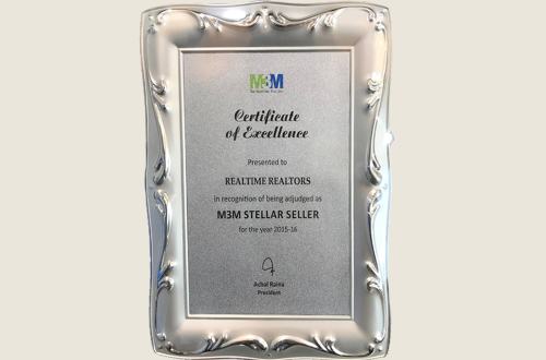 Certification of Appreciation from M3M